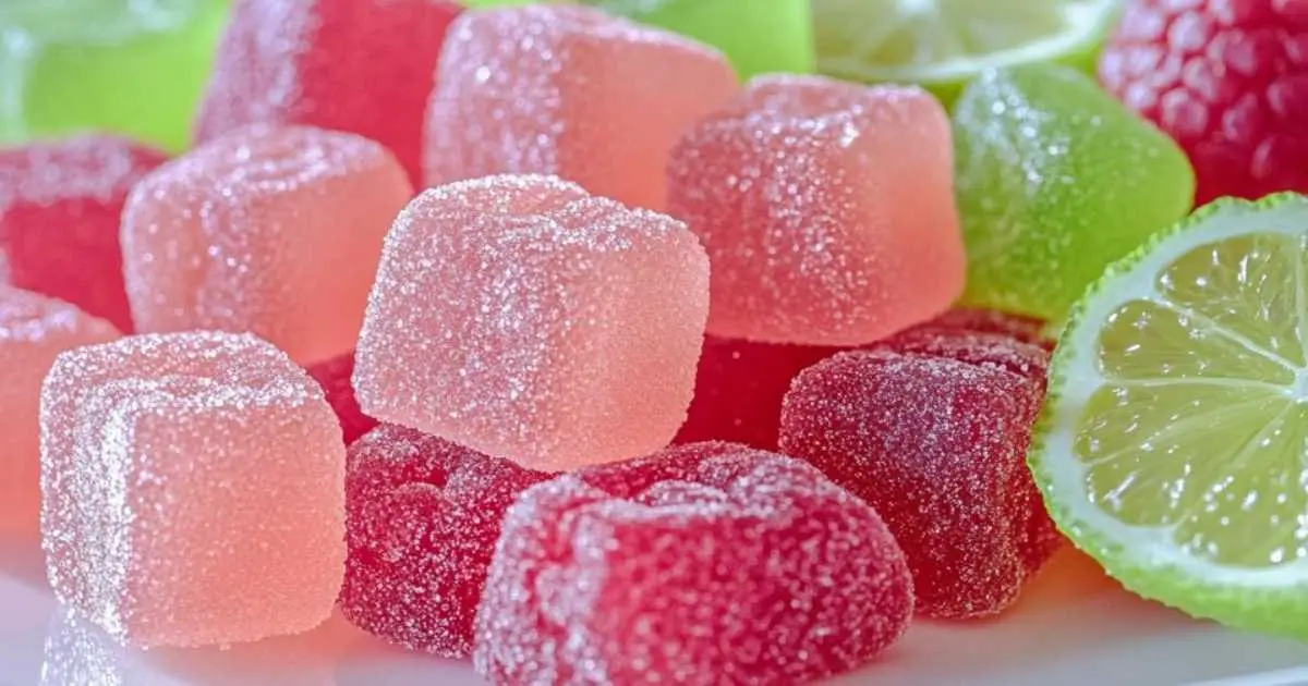 Gummies framboise et citron vert en forme d’oursons