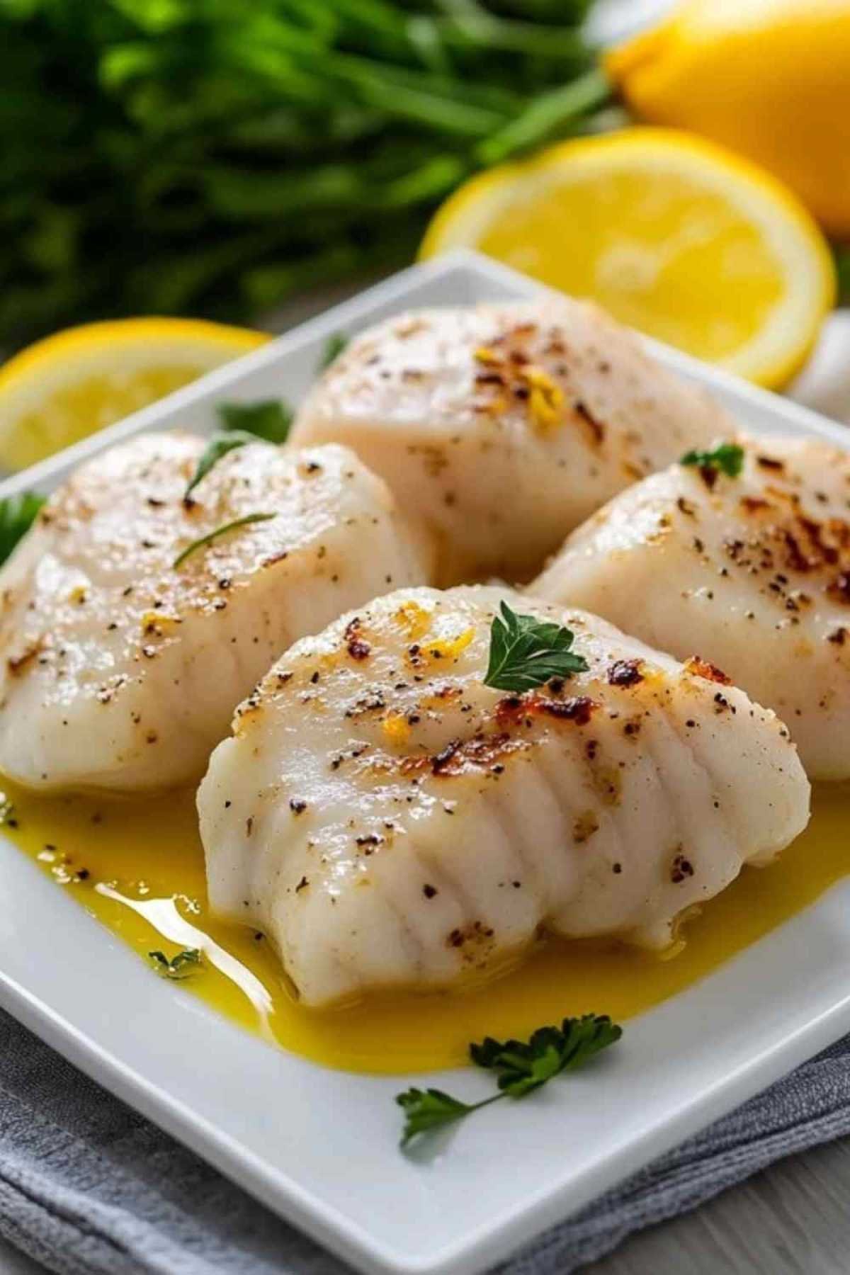 Préparation de la sauce à la moutarde et crème citronnée