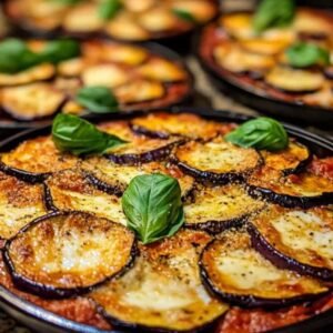 Aubergines à la Parmigiana 8 Préparation des aubergines pour la parmigiana