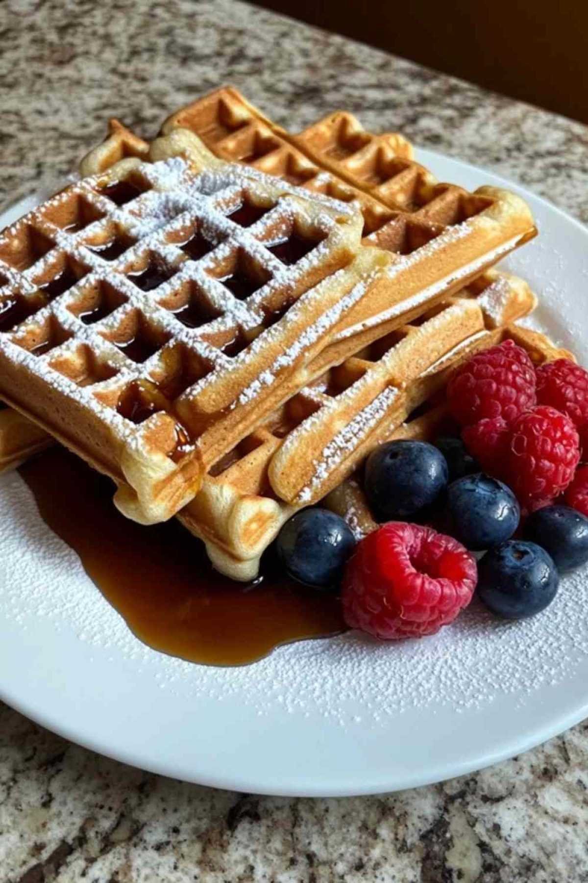 Préparation de la pâte à gaufres maison dans un saladier