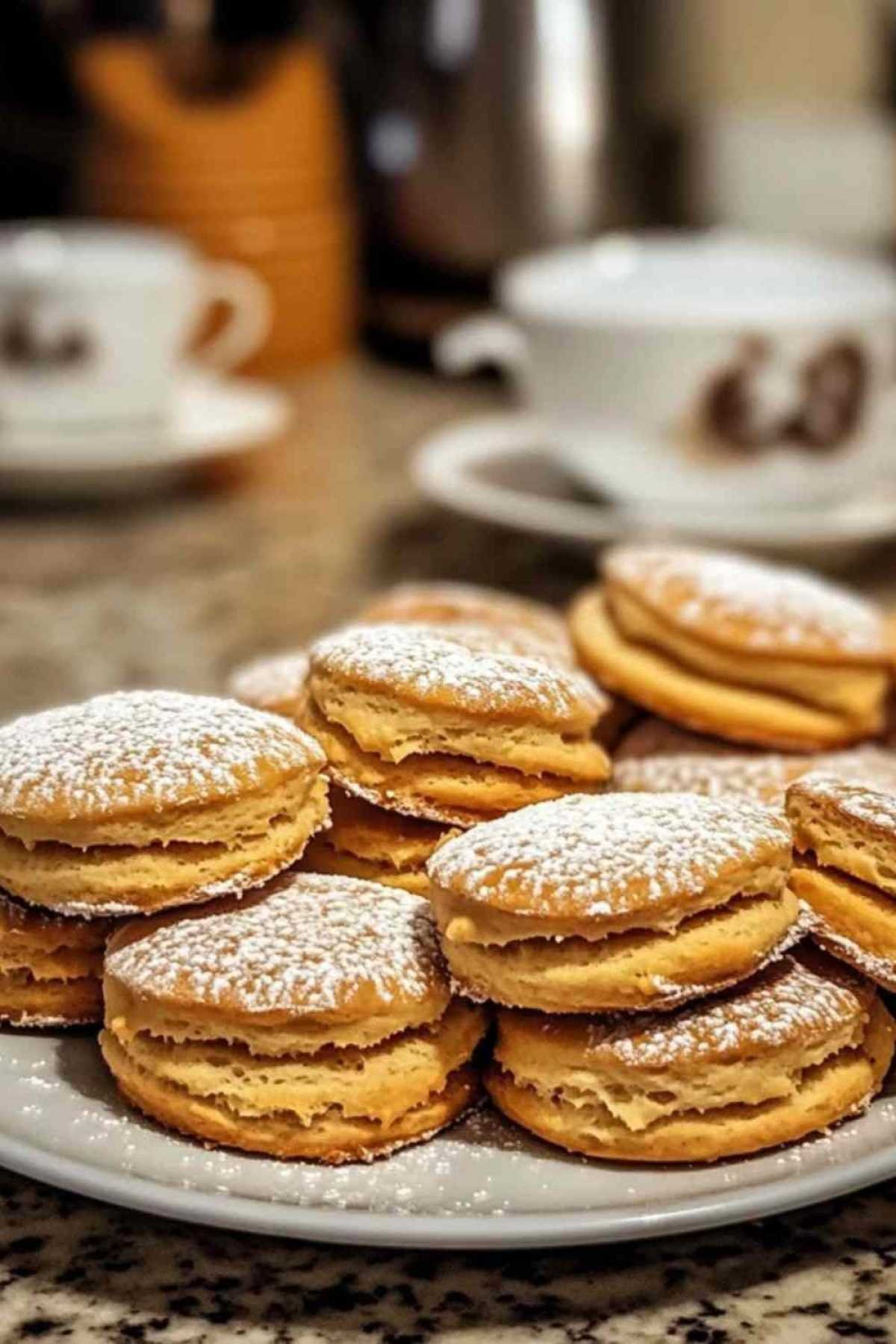 Biscuits au beurre crus disposés sur une plaque de cuisson