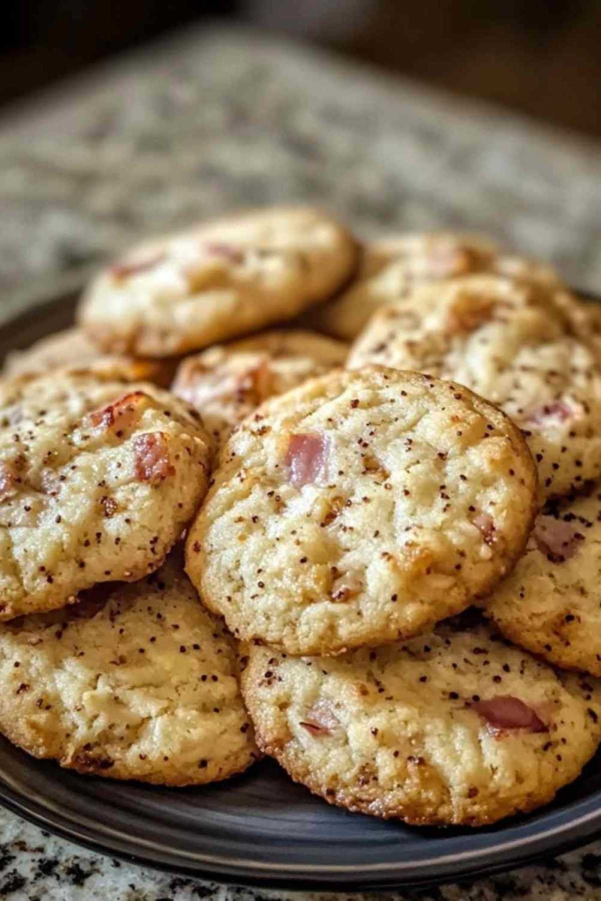 Cookies salés servis avec un verre de vin blanc