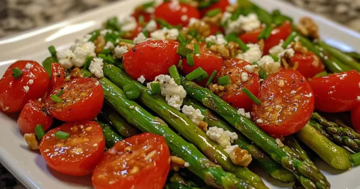 Asperges vertes rôties au four avec huile d’olive
