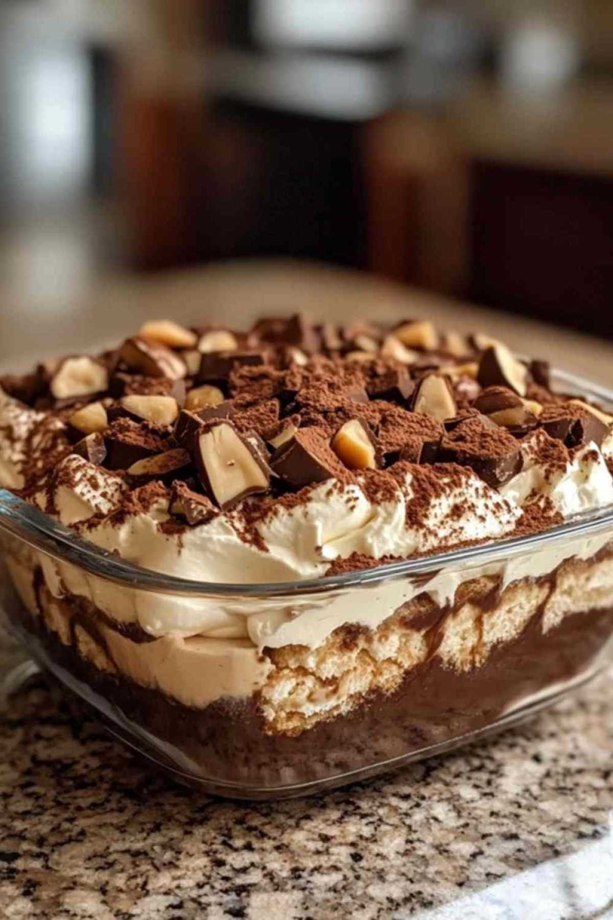 Préparation de la crème mascarpone pour tiramisu Kinder Bueno