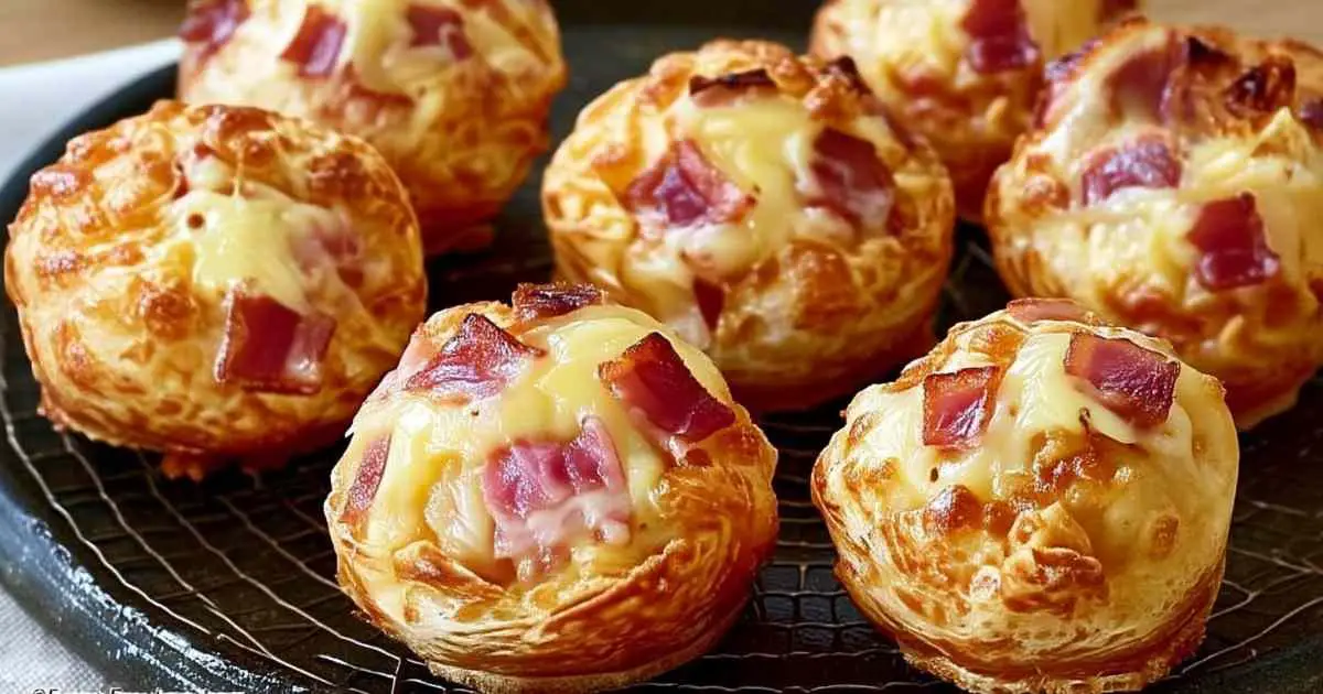 Plateau d’apéritif avec bouchées aux lardons et Comté