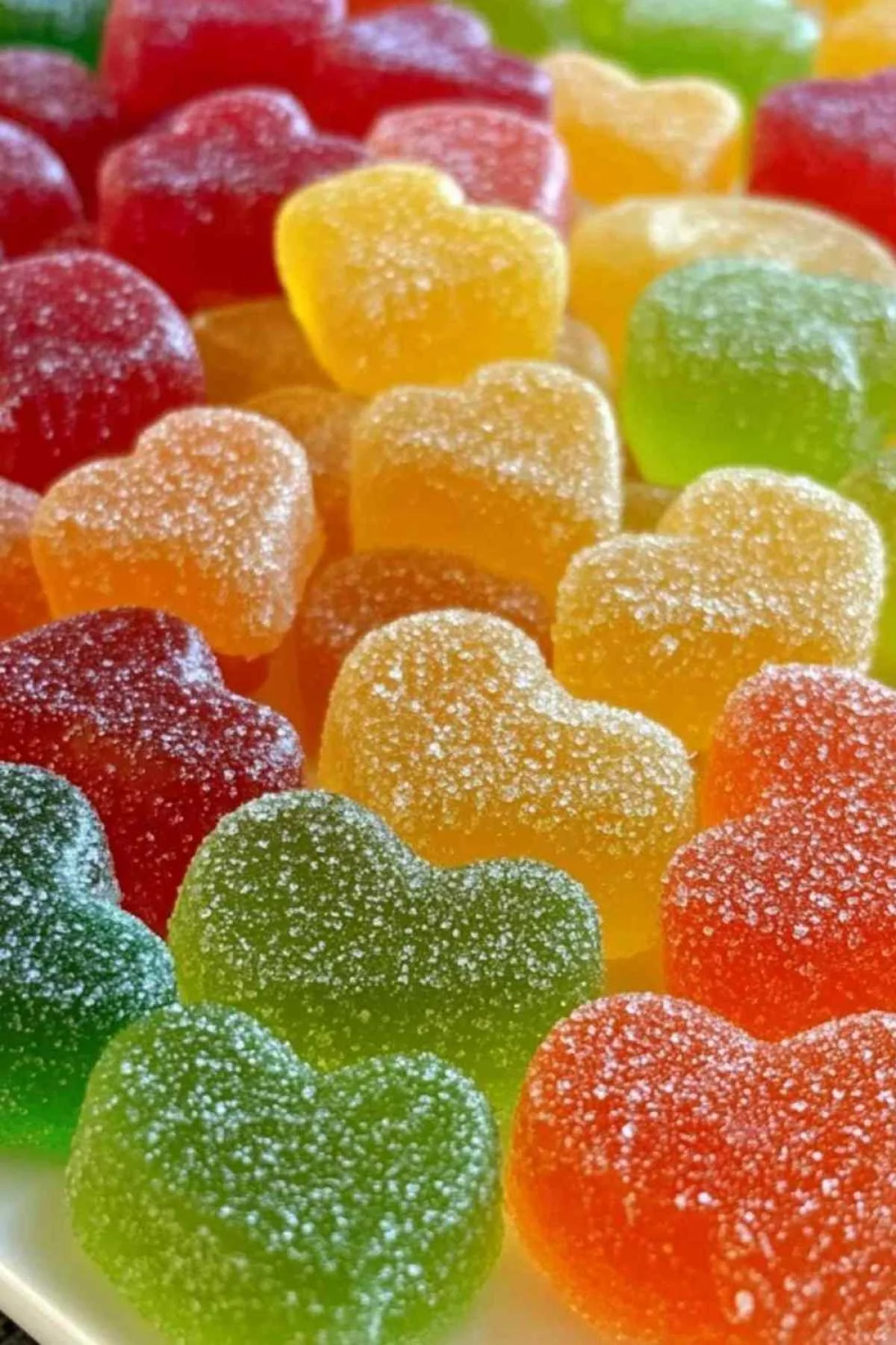 Bonbons gélifiés maison enrobés de sucre